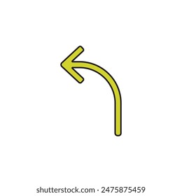 an arrow that pointing left directions