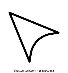 arrow thin colour line icon 