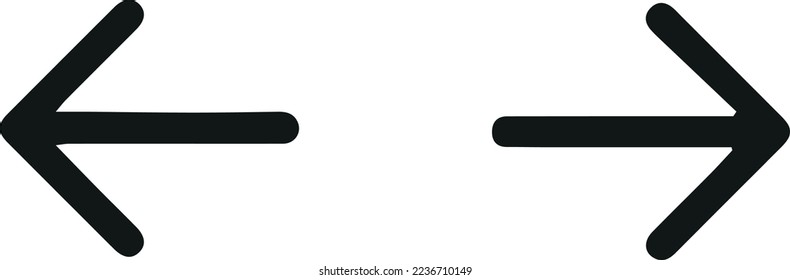Icono de línea delgada de flecha. Símbolo con estilo de contorno de moda. Diseño premium para web y aplicaciones. Perfecto para la interfaz de usuario.