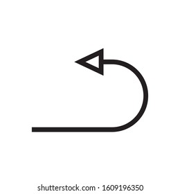 Arrow Thin Line Icon for Web User Interface