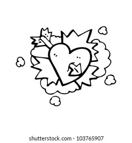 arrow through heart symbol