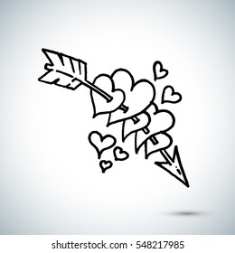 Arrow Through Heart Stock Images, Royalty-Free Images & Vectors ...