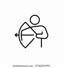 arrow throw icon sign vector