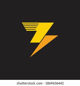 vector de logotipo de diseño geométrico de movimiento de flecha