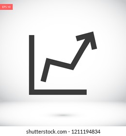 arrow top vector icon eps 10