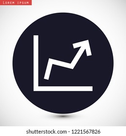 arrow top vector icon eps 10