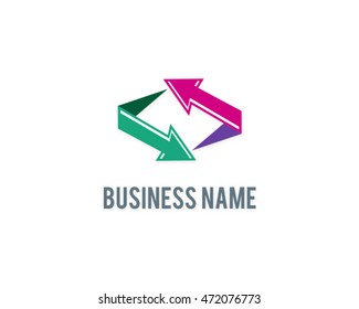arrow trade circle logo