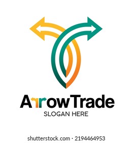 Arrow Trade Logo Design, Trade, And Trader Logo. Finance, Financial Investment Logo, Business Logo