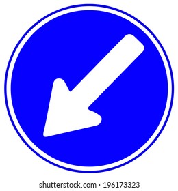 arrow traffic sign 