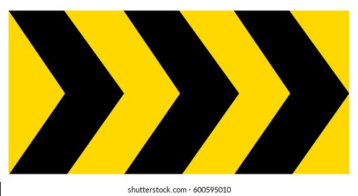 Arrow traffic signs 