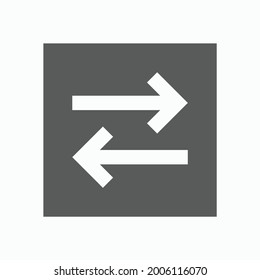 arrow transfer icon, arrow vector