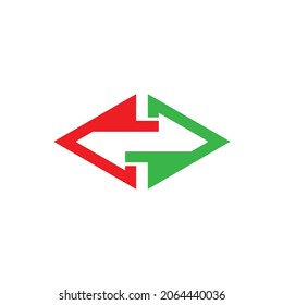 arrow transfer logo illustration design