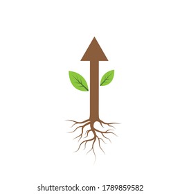 arrow Tree icon logo concept  vector illustration design