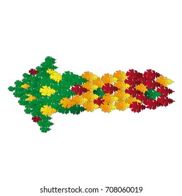 arrow tree leaf vector