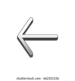 Arrow trendy 3d style vector icon. Raised symbol illustration. Eps 10. Arrow symbol vector icon for your web site design, internet, graphic interface, business.