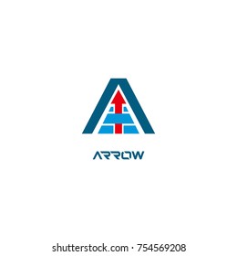 arrow triangle business logo