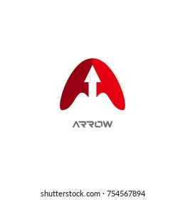 arrow triangle business vector logo
