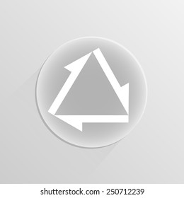 arrow triangle in a circle