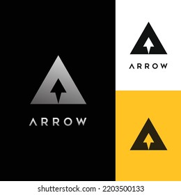 arrow triangle logo design inspiration