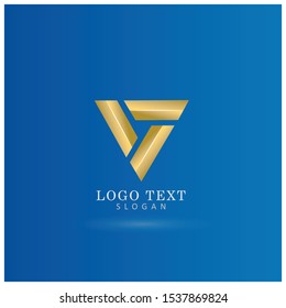 Arrow & Triangle Logo. Vector & Icon Vector Template.