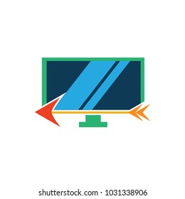 Arrow Tv Logo Icon Design