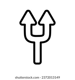 
Arrow, two way direction icon. Vector illustration isolated on white background.
