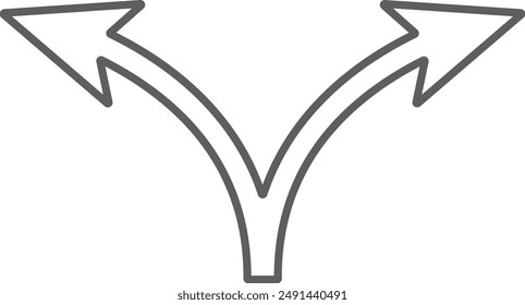 Arrow, two way, direction icon sign symbol vector. Flat design style. Vector illustration on white background eps10
