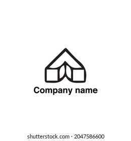 Arrow type logo like leaves