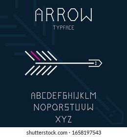 Arrow Typeface Font Typography Unique Design 