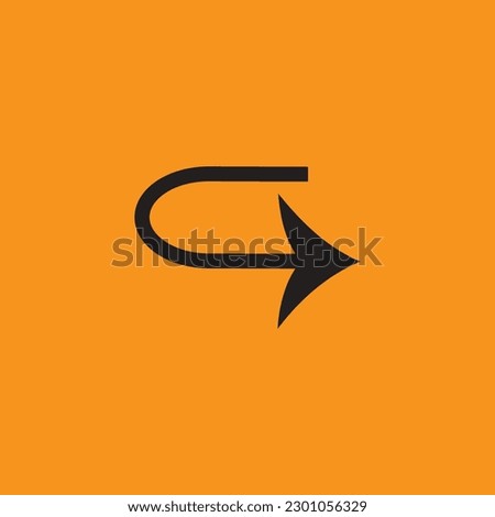 The arrow U Left icon design is a left-pointing arrow with a U-shaped bend at the end, indicating a direction or action to the left.