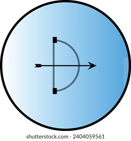 Pfeil einzigartiges Symbol Design Blau