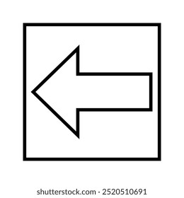 arrow unit icon arrow sign left
Black, white background. Perfect for app and web interfaces, infographics,