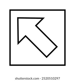 arrow unit icon arrow sign slanted left
Black, white background. Perfect for app and web interfaces, infographics,