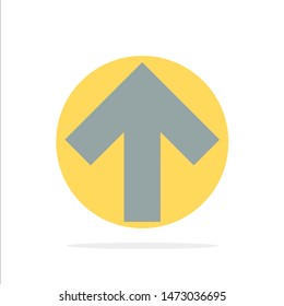 Arrow, Up, Forward Abstract Circle Background Flat color Icon