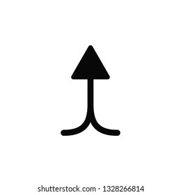 Arrow, up, icon. Element of arrow for mobile concept and web apps illustration. Thin flat icon for website design and development, app development. Premium icon on white background