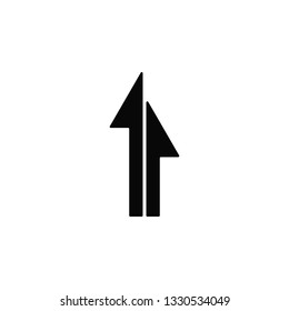 Arrow, up, icon. Element of arrow for mobile concept and web apps illustration. Thin flat icon for website design and development, app development. Premium icon on white background