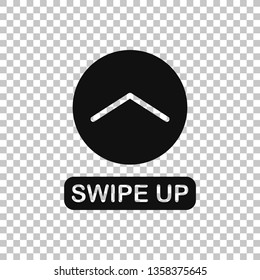 Arrow up, modern flat icon. No background
