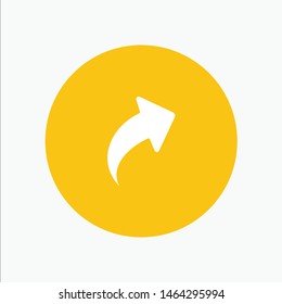 Arrow, Up, Right. Vector Icon Template background