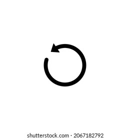 Arrow update simple flat icon vector illustration