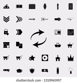 arrow updates icon. web icons universal set for web and mobile on white background
