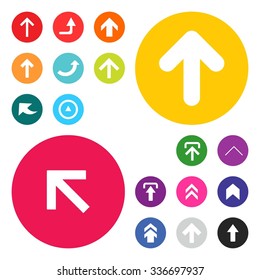 Up arrow Upload icon set. simple pictogram minimal, flat, solid, mono, monochrome, plain, contemporary style. Vector illustration web internet design elements