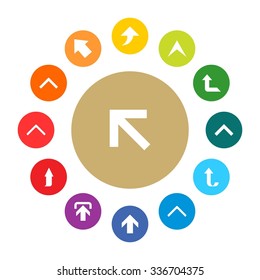 Up arrow Upload icon set. simple pictogram minimal, flat, solid, mono, monochrome, plain, contemporary style. Vector illustration web internet design elements