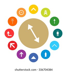 Up arrow Upload icon set. simple pictogram minimal, flat, solid, mono, monochrome, plain, contemporary style. Vector illustration web internet design elements