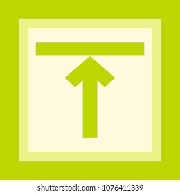 arrow upload sign icon