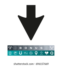 Arrow as uploading symbol simple icon
