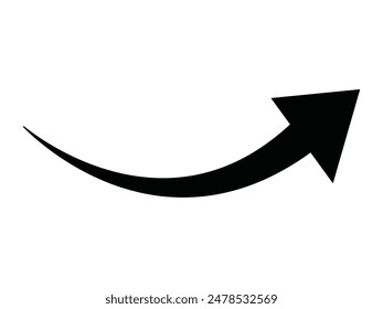 arrow upwards vector illustration isolated white background