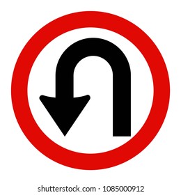 Arrow U-Turn Sign