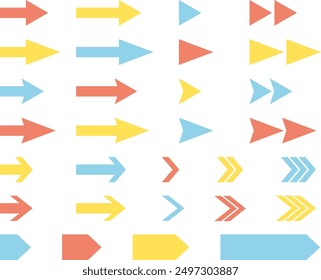 Arrow variation set (colorful) that is easy to use for business