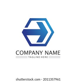 Arrow vector abstract  logo and icon  illustration icon Logo Template design for business and corporate