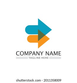 Arrow vector abstract  logo and icon  illustration icon Logo Template design for business and corporate